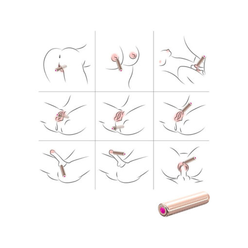 Golden bala vibradora recargable con mando - Imagen 10