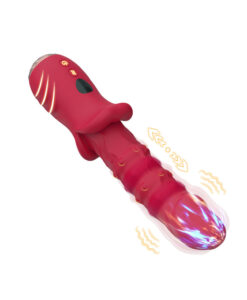 Red Devil vibrador con vaivén y perlas oscilantes