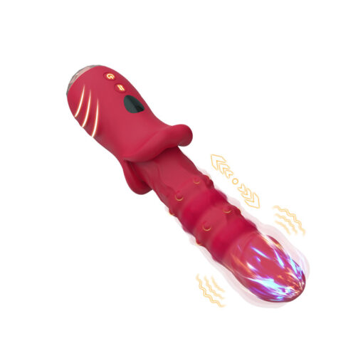 Red Devil vibrador con vaivén y perlas oscilantes