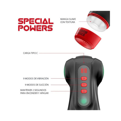 Masturs Raven masturbador realidad aumentada + accesorios - Imagen 6