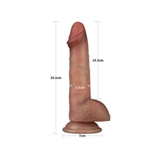 Sliding Skin Pro dildo con piel móvil 7,5" - Imagen 4