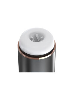 Alternative view of Telescopic masturbador con calor succión y movimiento sube-baja