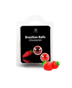 Bolas brasileñas aroma fresa 2 ud
