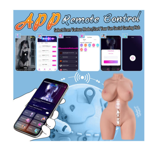 Dennehy torso con masturbación automática bluetooth - Imagen 4