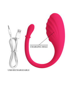 Alternative view of Undine huevo vibrador bluetooth rosa