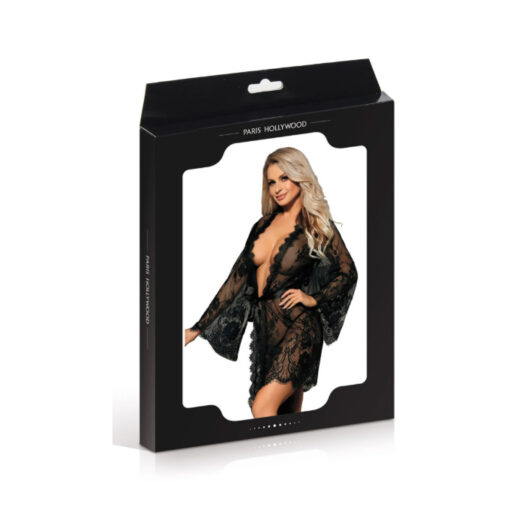 Paris Hollywood bata negra de encaje S/M - Imagen 4