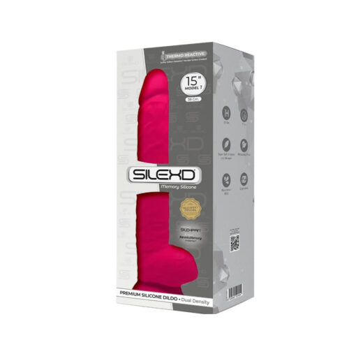 Silexd dildo termorreactivo 15" XXL fucsia - Imagen 6