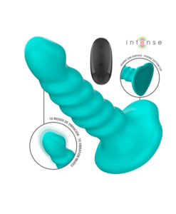 Alternative view of Buffy vibrador silicona estriado con mando a distancia