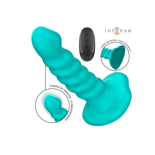 Buffy vibrador silicona estriado con mando a distancia - Imagen 2