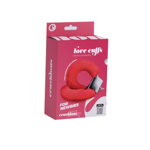 Love Cuffs esposas básicas rojas - Imagen 4