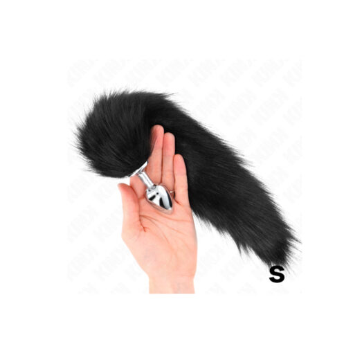 Kink dilatador anal con cola negro talla S - Imagen 5