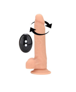 Loving Joy vibrador realista giratorio con mando