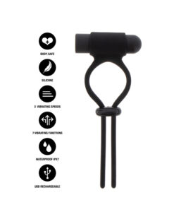 Alternative view of Extreme Penis Gear anillo vibrador ajustable usb