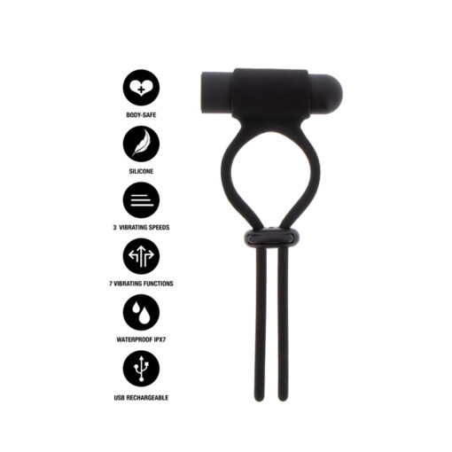 Extreme Penis Gear anillo vibrador ajustable usb - Imagen 2