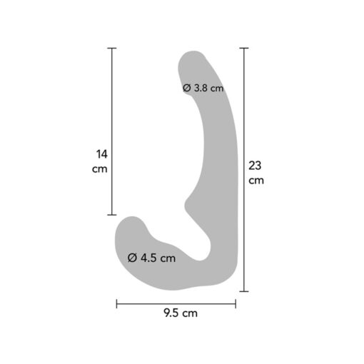 Bend Over arnés sin tiras de silicona - Imagen 3