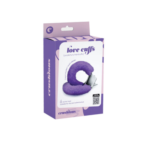 Love Cuffs esposas básicas moradas - Imagen 4