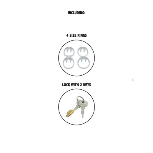 Extreme jaula castidad transparente S - Imagen 5