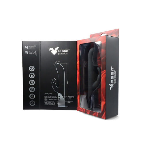 Fuzzy conejito vibrador con impulsos recargable - Imagen 7