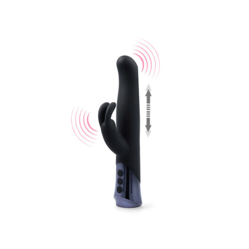 Fuzzy conejito vibrador con impulsos recargable