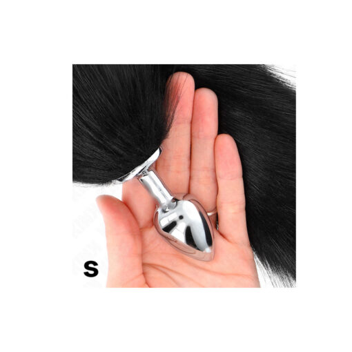 Kink dilatador anal con cola negro talla S - Imagen 4