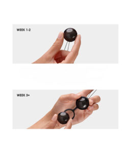 Alternative view of Lelo Beads Noir bolas chinas con dos pesos