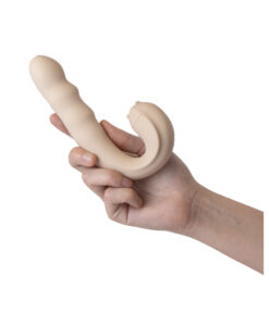 Alternative view of Gigi Wabi vibrador doble con giro y lengua