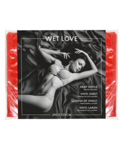 Alternative view of Sábana de vinilo impermeable roja 200 x 220