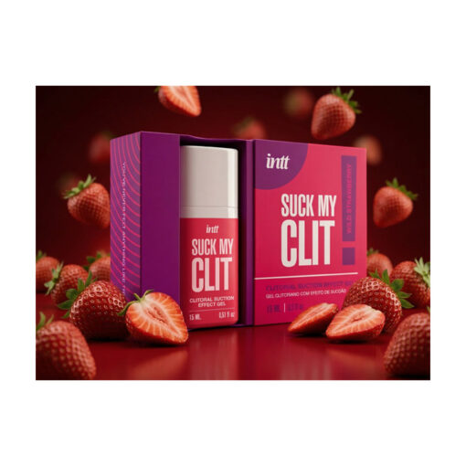 Suck My Clit gel con efecto succión para clítoris fresa - Imagen 6