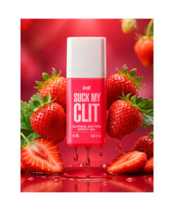 Suck My Clit gel con efecto succión para clítoris fresa