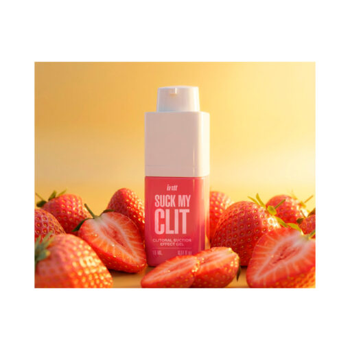 Suck My Clit gel con efecto succión para clítoris fresa - Imagen 5