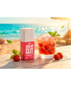 Alternative view of Suck My Clit gel con efecto succión para clítoris fresa