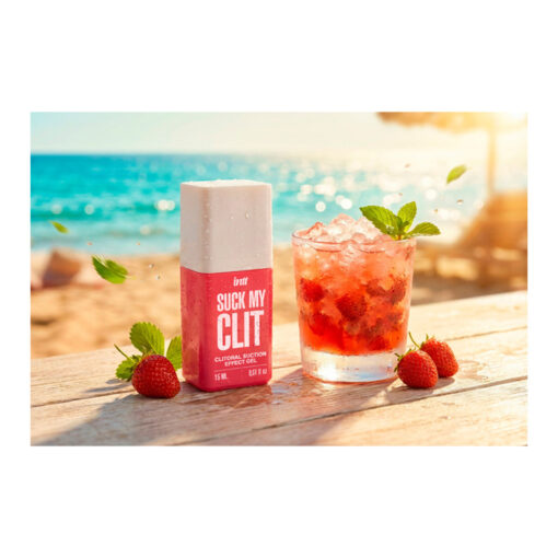Suck My Clit gel con efecto succión para clítoris fresa - Imagen 2