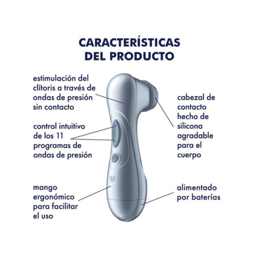 Satisfyer Pro 2 succionador de clítoris pilas azul - Imagen 3