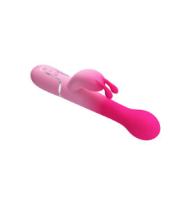 Alternative view of Dejon vibrador con penetración y bolas giratorias fucsia