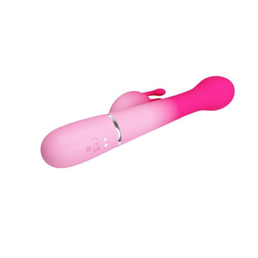 Dejon vibrador con penetración y bolas giratorias fucsia - Imagen 3
