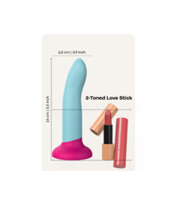Alternative view of Love Signal dildo de silicona líquida talla S
