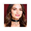Cinderella collar sumision doble anilla negro - Imagen 2