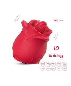 Alternative view of Lengua con movimiento en forma de rosa