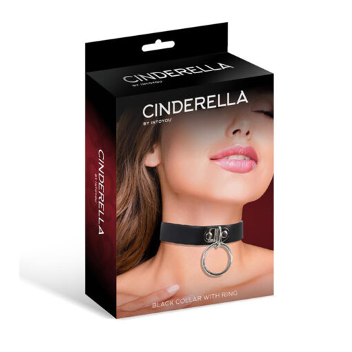 Cinderella collar sumisión anilla negro - Imagen 3