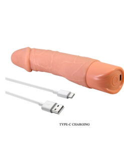 Alternative view of Jermaine vibrador realista recargable USB