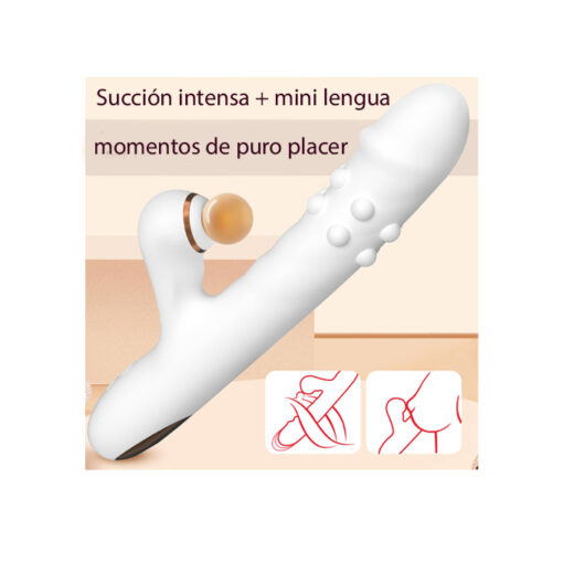 Conejito penetrador con succionador blanco - Imagen 3
