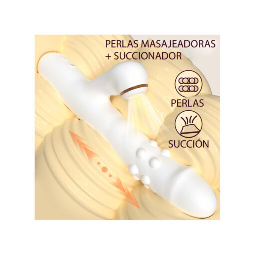 Conejito penetrador con succionador blanco - Imagen 5