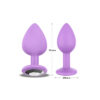 Sparkly plug joya malva pequeño - Imagen 2
