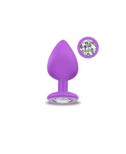 Sparkly plug joya malva mediano