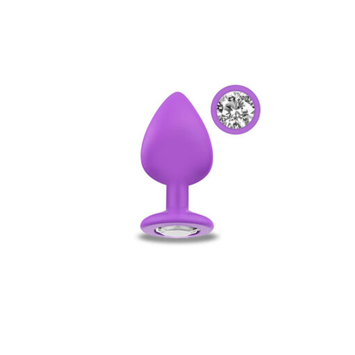 Sparkly plug joya malva mediano