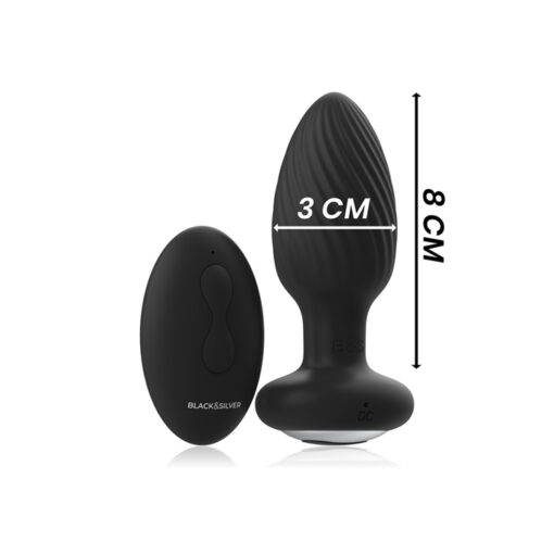 Wells vibrador anal giratorio con mando - Imagen 4